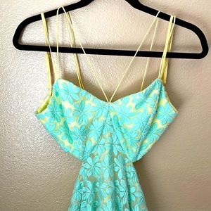 NASTY GAL Daisy cut out strappy backless floaty dress XL